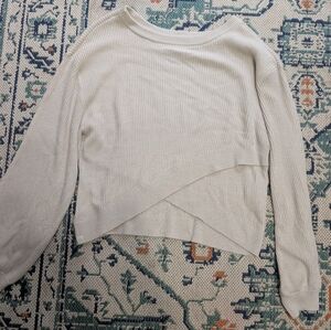 Lululemon Athletica Beige Ribbed Knit Top